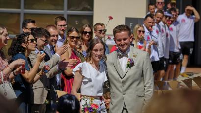 Bild: Thilo Klug
Lena und Kilian Suttner feiern in Etzelwang Hochzeit.