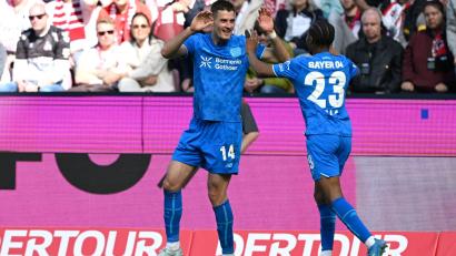 Bild: Federico Gambarini/dpa
Schick lässt Leverkusen auf die Königsklasse hoffen.