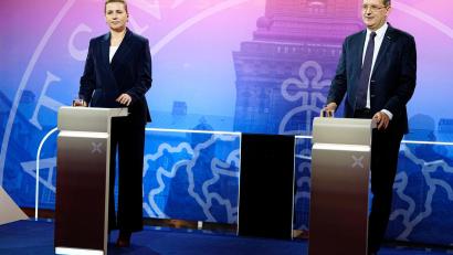 Bild: Mads Claus Rasmussen/Ritzau Scanpix/dpa
Mette Frederiksen (links) will Ministerpräsidentin in Dänemark bleiben. Doch ihr erster Versuch einer Regierungsbildung ist gescheitert. Jetzt versucht es ihr Herausforderer Troels Lund Poulsen (rechts). (Archivbild)