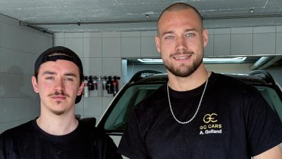 Bild: Stephan Huber
Karim Cherid (links) und Artur Golland (rechts) haben die "G&C-Cars" GbR gegründet.