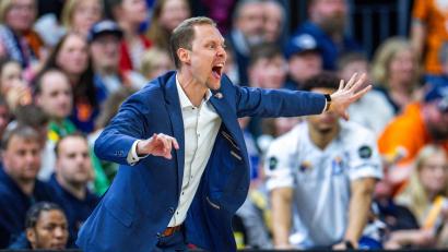 Bild: Jens Büttner/dpa
Christian Held steht mit Rasta Vechta in den Playoffs der BBL.