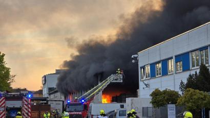 Bild: Moller-Schuh/Vifogra GmbH/dpa
Eine große Rauchwolke zeigte sich über Regensburg.