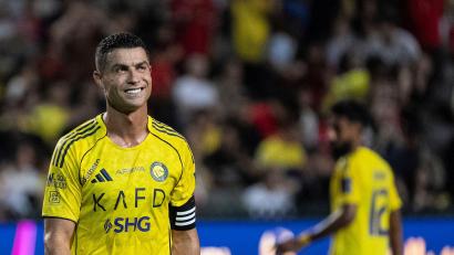 Bild: Chan Long Hei/AP/dpa
Wartet auf seinen ersten Meistertitel in Saudi-Arabien: Cristiano Ronaldo. (Archivbild)
