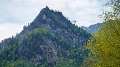 Bild: Uwe Lein/dpa
Waldbrand am Saurüsselkopf. (Archivbild)
