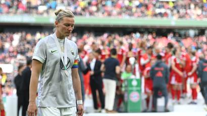 Bild: Fabian Strauch/dpa
Alexandra Popp verpasste mit Wolfsburg den DFB-Pokalsieg.
