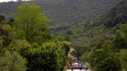 Bild: Fabio Ferrari/LaPresse via ZUMA Press/dpa
Auf der siebten Etappe des Giro d'Italia ging es zum Blockhaus hinauf.