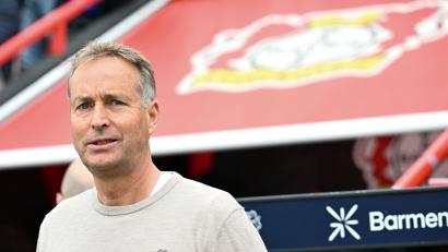 Bild: Federico Gambarini/dpa
Trainer Hjulmand steht bei Bayer vor dem Aus.