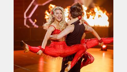 Bild: Thomas Banneyer/dpa
Anna-Carina Woitschack erhielt im Viertelfinale die schlechteste Wertung.