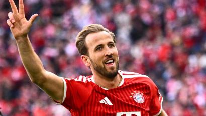 Bild: Tom Weller/dpa
Drei Tore am letzten Spieltag: Bayern-Stürmer Harry Kane beendet auch seine dritte Bundesliga-Saison als Torschützenkönig.