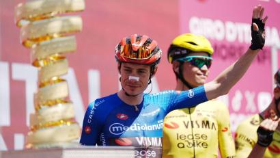 Bild: Gian Mattia D'alberto/LaPresse via ZUMA Press/dpa
Jonas Vingegaard hat beim Giro d'Italia den Gesamtsieg im Blick.