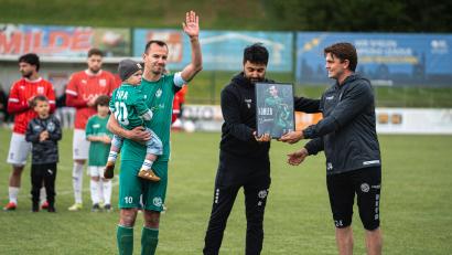 Bild: Hannah Dirscherl 
Timo Kohler beendete am Samstag seine langjährige Fußballerkarriere bei der DJK Gebenbach..