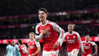 Bild: John Walton/PA Wire/dpa
Kai Havertz traf zum 1:0 für Arsenal gegen den FC Burnley.