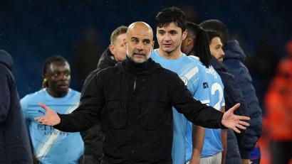 Bild: Martin Rickett/PA Wire/dpa
Pep Guardiola soll seine Spieler bereits über seinen Rücktritt informiert haben. (Archivbild)