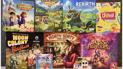 Bild: -/Spiel des Jahres e.V./dpa
Die nominierten Spiele der Auszeichnungen „Spiel des Jahres“, „Kennerspiel des Jahres“ und „Kinderspiel des Jahres“ für das Jahr 2026 (undatierte Aufnahme).