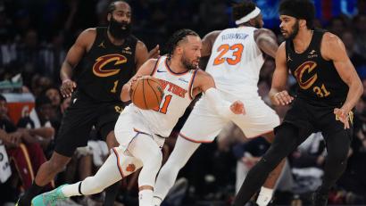 Bild: Seth Wenig/AP/dpa
Jalen Brunson führte die Knicks zu einem nicht für möglich gehaltenen Comeback-Sieg.