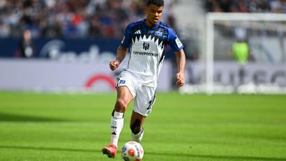 Bild: Florian Wiegand/dpa
Künftig für Mainz 05 am Ball: Der bisherige HSV-Stürmer Ransford Königsdörffer. (Archivbild)