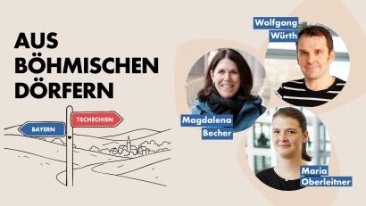Grafik: Leonie Pielenhofer, Marco Meier, Gabi Schönberger
Das ist das Team vom Podcast "Aus böhmischen Dörfern".