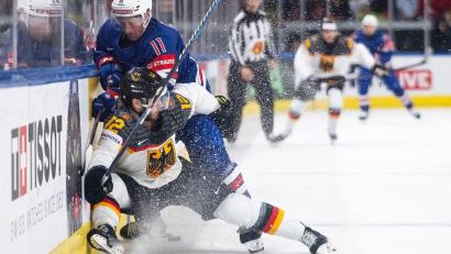 Bild: Andreas Becker/KEYSTONE/dpa
Deutschland zeigte gegen Weltmeister USA eine deutliche Leistungssteigerung.