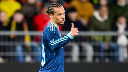 Bild: Tom Weller/dpa
Bei der WM dabei: Leroy Sané. (Archivbild)