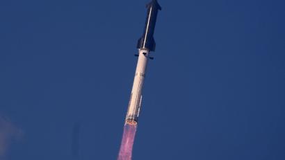 Bild: Eric Gay/AP/dpa
Eine überarbeitete Version der Riesen-Rakete hat einen zwölften Testflug absolviert.