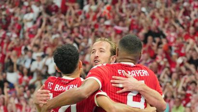 Bild: Michael Kappeler/dpa
Stürmer Harry Kane traf im DFB-Pokalfinale dreifach.