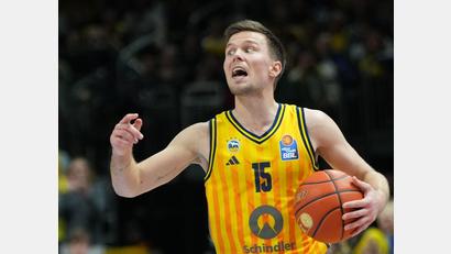 Bild: Soeren Stache/dpa
Spielmacher Martin Hermannsson war in Vechta bester Alba-Schütze. (Archivbild)