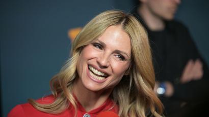 Bild: Malin Wunderlich/dpa
Michelle Hunziker hat nur noch wenig Kontakt zu ihrem früheren Kollegen Thomas Gottschalk. (Archivbild)