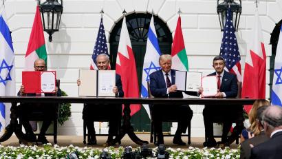 Bild: Alex Brandon/AP/dpa
Trump will, dass noch mehr Länder beitreten (Archivbild).