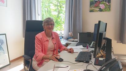 Bild: Kathrin Halbhuber
Gerlinde Werner, die neue Direktorin des Amtsgericht, freut sich, wieder zurück in Weiden zu sein.