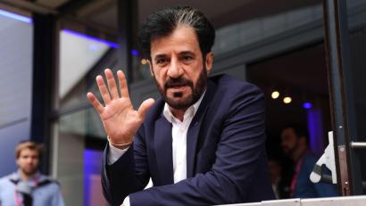 Bild: Bradley Collyer/PA Wire/dpa
Mohammed Ben Sulayem: Warum nicht noch ein wenig länger? (Archivbild)