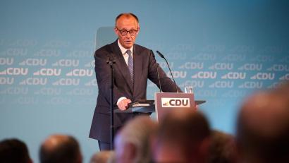 Bild: Bernd Thissen/dpa
„Deutschland hat die Kraft für einen neuen Aufbruch“, betont Bundeskanzler Friedrich Merz (CDU).
