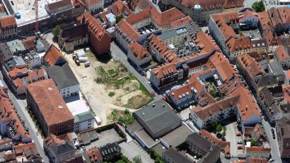 Bild: Bernd Georgi
Das brachliegende Bürgerspital-Areal in der Altstadt von Amberg.