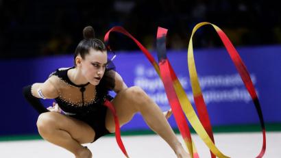 Bild: Bruna Prado/AP/dpa
Hat noch Luft nach oben: Darja Varfolomeev. (Archivbild)
