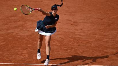 Bild: Emma Da Silva/AP/dpa
Für Tamara Korpatsch kommt das Aus bei den French Open in der dritten Runde.
