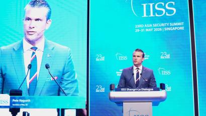 Bild: Achmad Ibrahim/AP/dpa
Hegseth hat Europa in Singapur scharf kritisiert.