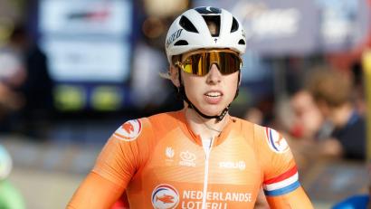 Bild: Omar Havana/AP
Die niederländische Meisterin Lorena Wiebes gewinnt den Giro-Auftakt. (Archivbild)