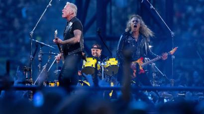 Bild: Sven Hoppe/dpa
Metallica gehört zu den erfolgreichsten Rockbands der Welt. (Archivbild)
