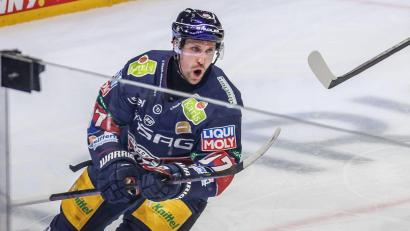Bild: Andreas Gora/dpa
Die Eisbären holen Stürmer Gabriel Fontaine nach Berlin zurück. (Archivbild)