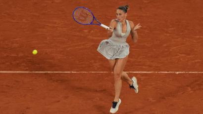 Bild: Thibault Camus/AP/dpa
Marta Kostjuk gewann ihr Viertelfinale bei den French Open.