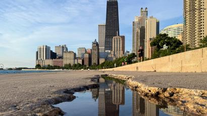 Bild: Christian Charisius/dpa
Am Lake Michigan bereitet sich die Nationalmannschaf nach der Ankunft in Amerika weiter auf die WM vor.