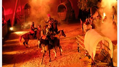 Bild: Georg Schmid
Szene aus den Burgfestspielen „Vom Hussenkrieg“ in Neunburg vorm Wald.
