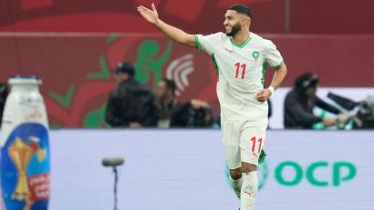 Bild: Mosa'ab Elshamy/AP/dpa
Saibari und der FC Bayern sollen sich einig sein. (Archivbild)