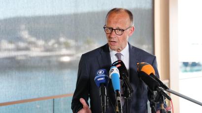 Bild: Kay Nietfeld/dpa
Laut Merz soll Deutschland 2035/36 erneut versuchen, einen Sitz im Sicherheitsrat zu bekommen.