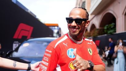 Bild: David Davies/PA Wire/dpa
Hofft auf seinen ersten Ferrari-Sieg: Lewis Hamilton.