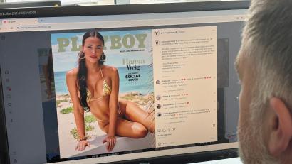 Bild: Ganzmann
Die Oberpfälzerin Hanna Weig ziert die neue Ausgabe des Playboy-Magazins.