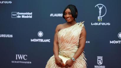 Bild: Manu Fernandez/AP/dpa
Turnerin Simone Biles hat von einem schwerwiegenden Notfall berichtet. (Archivbild)