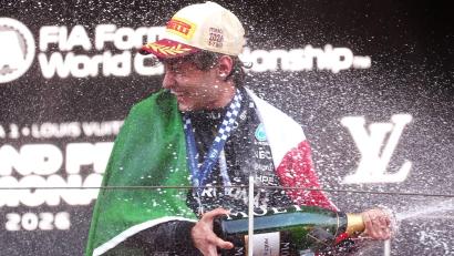 Bild: David Davies/PA Wire/dpa
Seriensieger Kimi Antonelli versetzt die Formel 1 in Staunen.