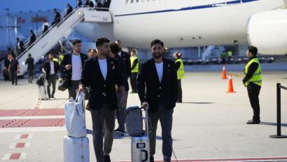 Bild: Gregory Bull/AP/dpa
Irans Fußballer verlegten kurzfristig ihr WM-Quartier von den USA nach Mexiko.