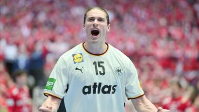 Bild: Sina Schuldt/dpa
Könnte mit Aalborg den größten Titel seiner Karriere gewinnen: Juri Knorr. (Archivbild)