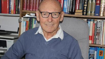 Bild: Konrad Rosner
Karlheinz Hoyer, besser bekannt als "Tschiwerl", feiert am Montag seinen 85. Geburtstag.